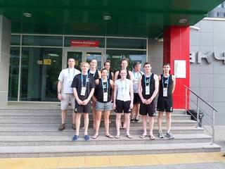 NZ Team in training pool